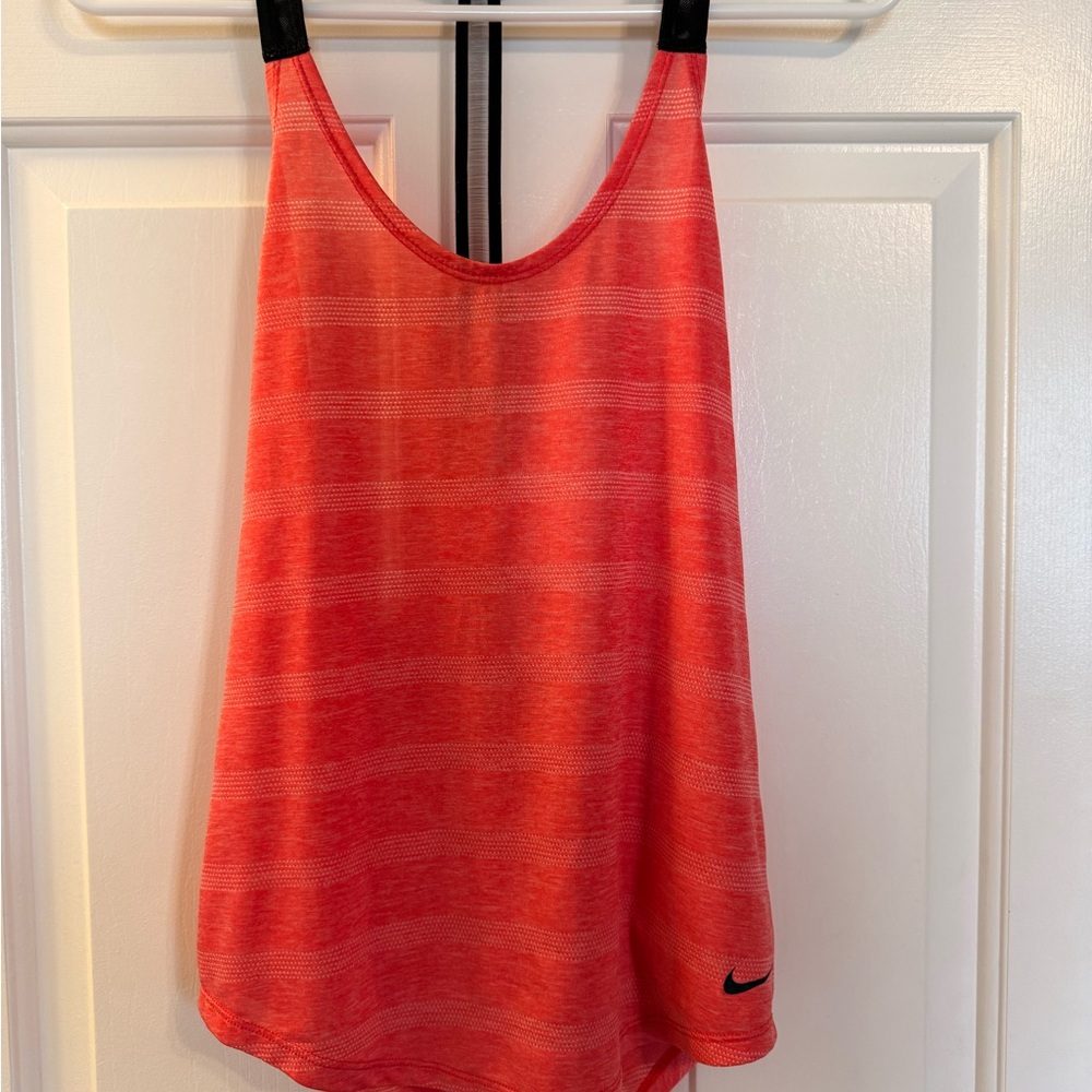 Nike Women's Striped Red Tank Top